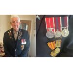 Renewed plea for missing medals lost in France as RAF veteran gifted with set of replicas